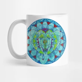 Salus (Health) elephant free-hand mandala Mug